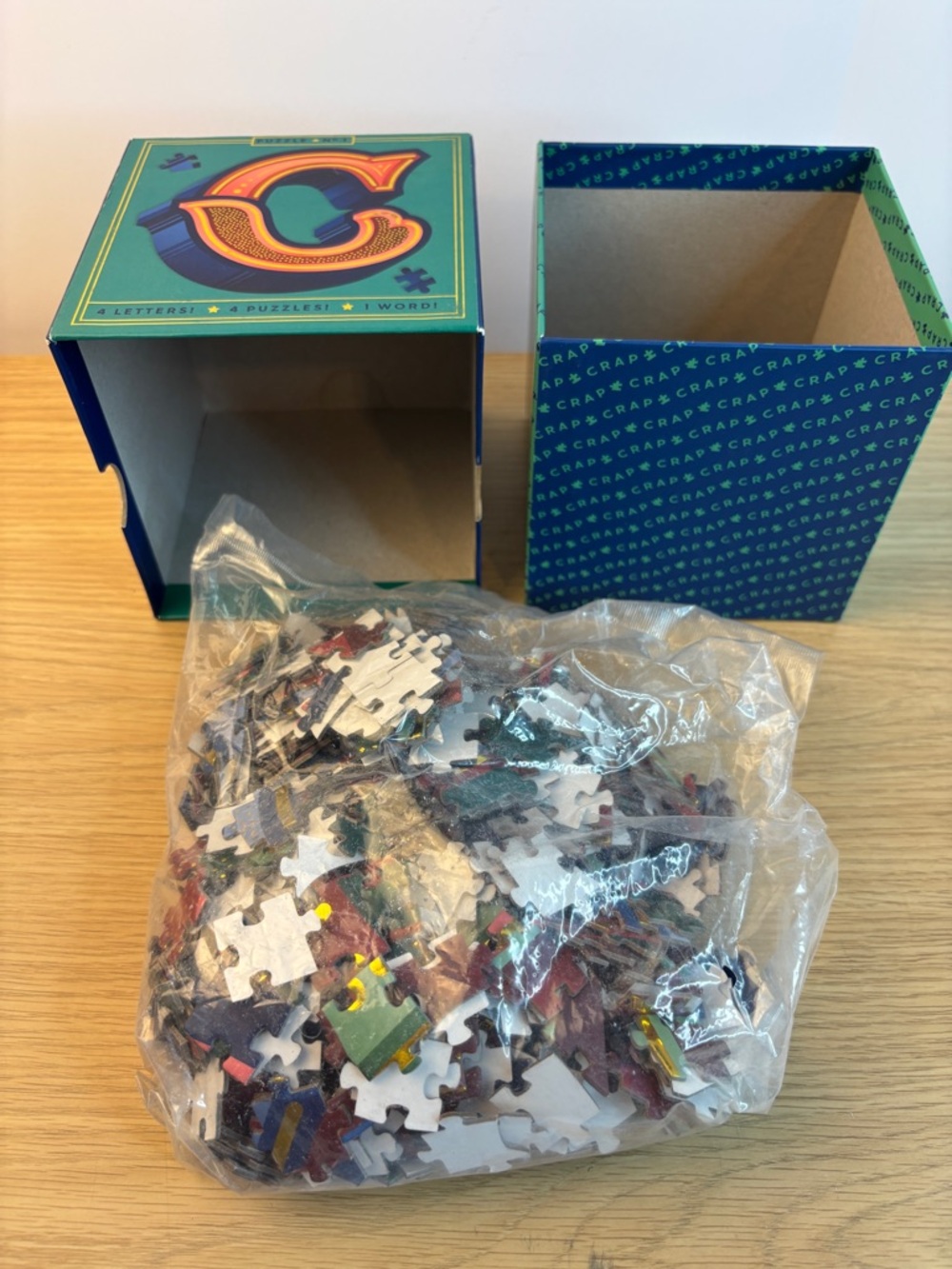 Knock Knock “Crap" Four-Letter Jigsaw Puzzle. Bag Sealed - Picture 8 of 8